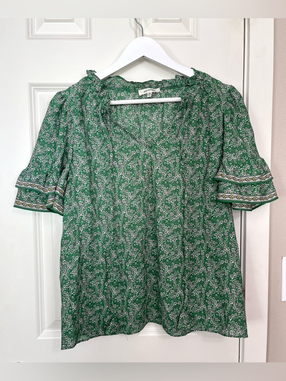 Max Studio Floral Blouse NWOT